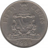 Монета. Бермудские острова. 50 центов 1984 год. ав.