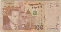 Банкнота. Марокко. 100 дирхам 2002 год. Тип 70.