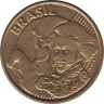 Монета. Бразилия. 10 сентаво 2001 год. рев.