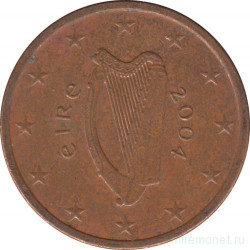 Монета. Ирландия. 5 центов 2004 год.