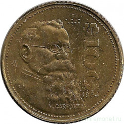 Монета. Мексика. 100 песо 1984 год.
