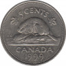 Монета. Канада. 5 центов 1999 год. ав.