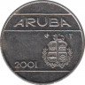 Монета. Аруба. 25 центов 2001 год. ав.