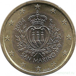 Монета. Сан-Марино. 1 евро 2004 год.