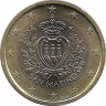 Аверс. Монета. Сан-Марино. 1 евро 2004 год.