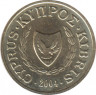 Монета. Кипр. 1 цент 2004 год. ав.