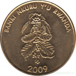 Монета. Руанда. 5 франков 2009.