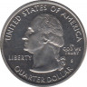 Монета. США. 25 центов 2001 год. Штат № 15 Кентукки. Монетный двор S. рев.