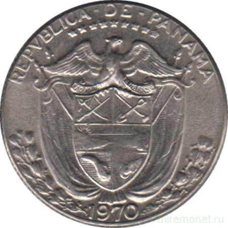 Монета. Панама. 1/10 бальбоа 1970 год.