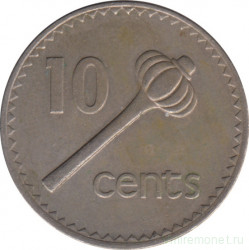 Монета. Фиджи. 10 центов 1980 год.