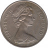 Монета. Фиджи. 10 центов 1980 год. рев.