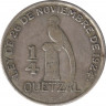 Монета. Гватемала. 1/4 кетцаля 1948 год. рев.
