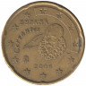 Монета. Испания. 20 центов 2006 год.