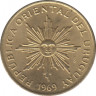 Монета. Уругвай. 1 песо 1969 год. ав.