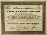 Акция. Германия. Берлин. Акционерное общество "Batavia Export Company". 5 акций на 5000 марок 1922 год. ав.