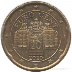 Монета. Австрия. 20 центов 2020 год.