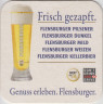 Подставка. Пиво  "Flensburger". оборот.