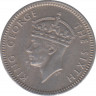 Монета. Малайя (Малайзия). 5 центов 1950 год. рев.