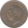 Монета. Новая Зеландия. 1/2 кроны 1948 год. рев.