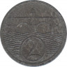 Монета. Чехословакия. 2 геллера 1925 год. рев.