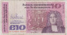 Банкнота. Ирландия. 10 фунтов 1990 год. Тип 72c. ав.