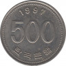 Монета. Южная Корея. 500 вон 1997 год.  ав.