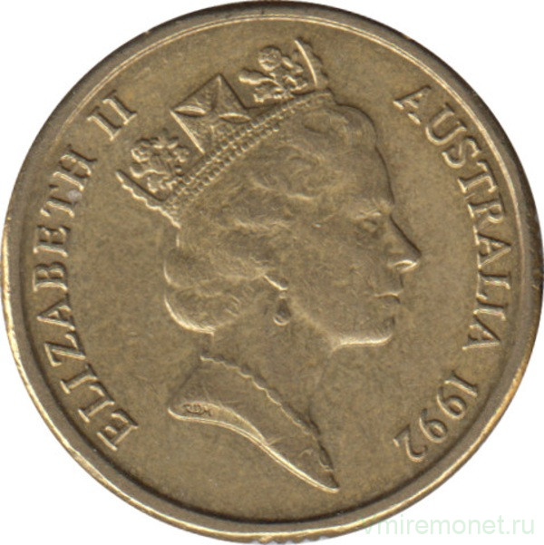 Монета. Австралия. 2 доллара 1992 год.