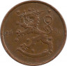 Аверс. Монета. Финляндия. 10 пенни 1930 год.