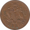 Монета. Барбадос. 1 цент 1982 год. ав.