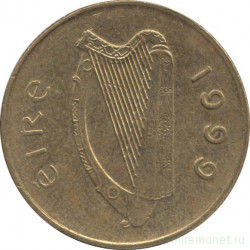 Монета. Ирландия. 20 пенсов 1999 год.