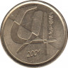 Монета. Испания. 5 песет 2001 год. ав.