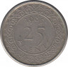 Монета. Суринам. 25 центов 1985 год. ав.