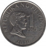 Монета. Филиппины. 1 песо 2010 год. ав.