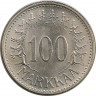 Монета. Финляндия. 100 марoк 1960 год. рев