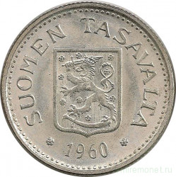 Монета. Финляндия. 100 марок 1960 год. 