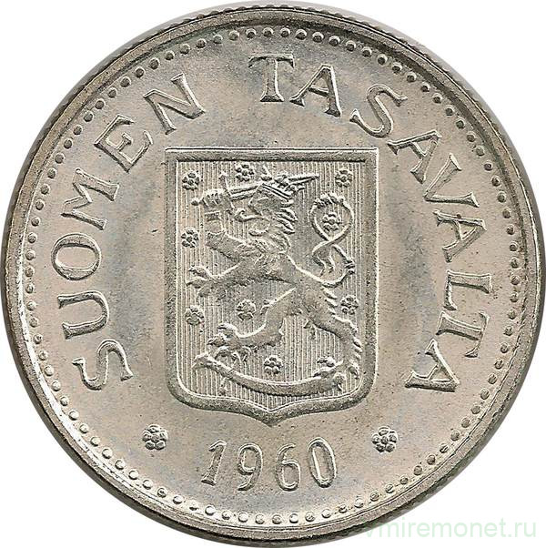 Монета. Финляндия. 100 марок 1960 год. 