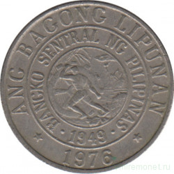 Монета. Филиппины. 10 сентимо 1976 год.