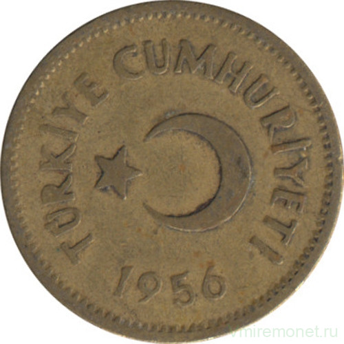 Монета. Турция. 5 курушей 1956 год.