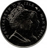 Монета. Великобритания. Остров Мэн. 1 крона 2012 год. Жизнь Королевы Елизаветы II. Визит в Канаду 2010.