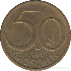 Монета. Австрия. 50 грошей 1983 год.