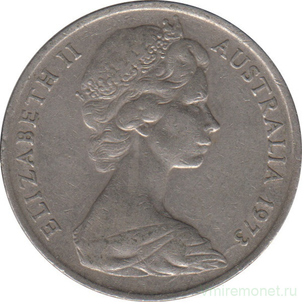 Монета. Австралия. 10 центов 1973 год.