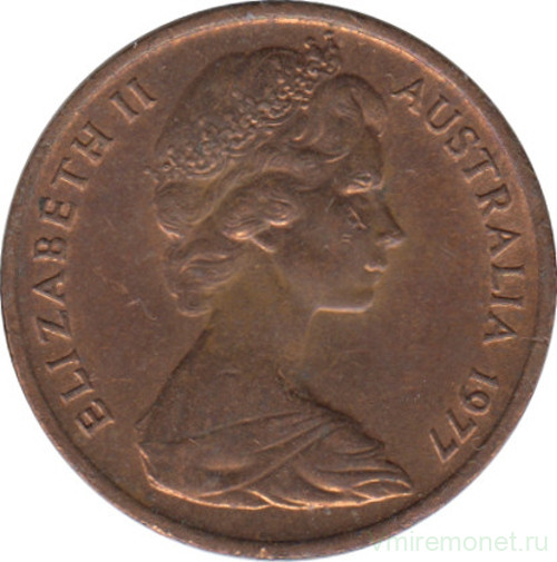 Монета. Австралия. 1 цент 1977 год.