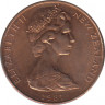 Монета. Новая Зеландия. 2 цента 1981 год. ав.