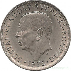 Монета. Швеция. 5 крон 1972 год.