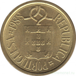 Монета. Португалия. 5 эскудо 1988 год.
