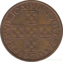 Монета. Португалия. 1 эскудо 1970 год.