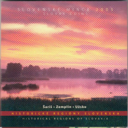 Монеты. Словакия. Набор разменных монет в буклете. 2005 год.