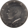 Монета. США. 50 центов 1990 год. Монетный двор D. ав.