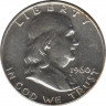 Монета. США. 50 центов 1960 год. Монетный двор D. ав.