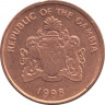 Монета. Гамбия. 1 бутут 1998 год. рев.